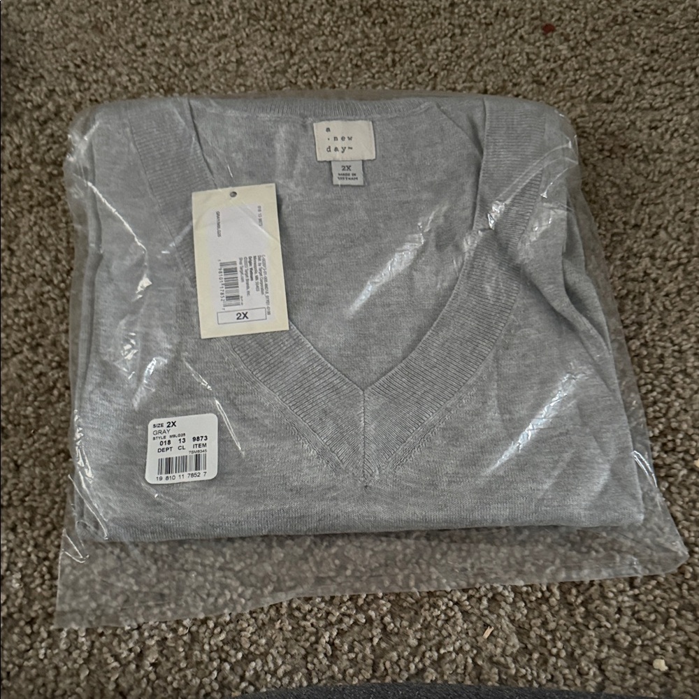 a new day Gray Long Sleeve Tee